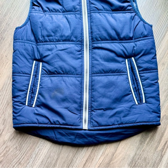 League: 036-L Athletic Department Quilted Puffer Vest - Navy Blue Boys - Picture 6 of 9